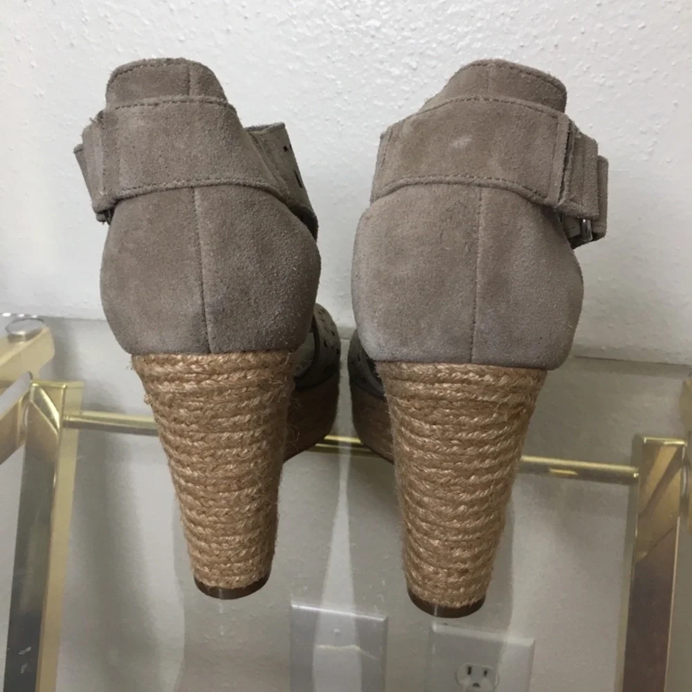 Marc Fisher Helina Platform Espadrille Wedge Sandals 8